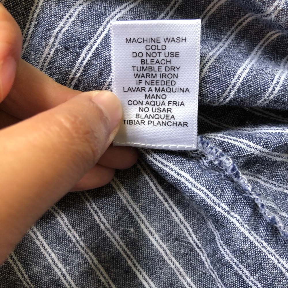 Love Tree Linen Blend Stripped Racerback Tank - Picture 7 of 7